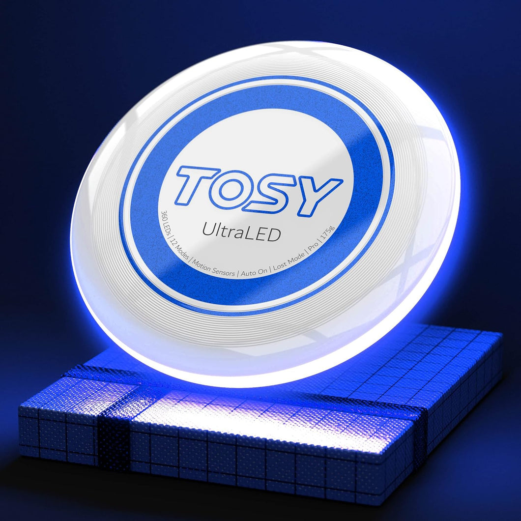 ITEM# 0199   Flying Disc - 16 Million Color RGB or 36 or 360 LEDs, Extremely Bright, Smart Modes, Auto Light Up, Rechargeable, Cool Fun 175g frisbee (Watch Video)