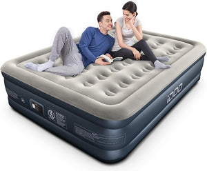 ITEM# 0164   Air Mattress Airbed with Built-in Pump, Blow Up Mattress Fast Inflatable Deflatable, Easy to Store (Watch Video)