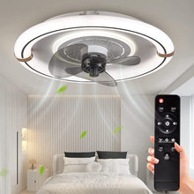 Load image into Gallery viewer, ITEM# 0141   Ceiling Fans With Lights And Remote Control, Modern Low Profile Bladeless Small Ceiling Fan, Flush Mount Enclosed Ceiling Fans (Watch Video)
