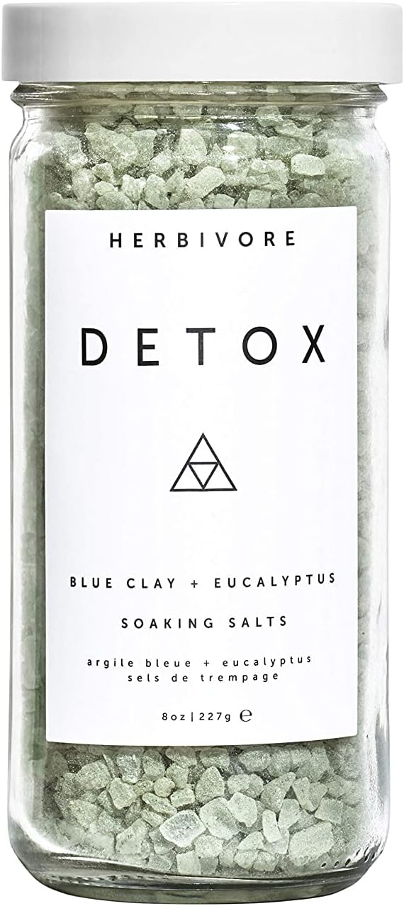 ITEM# 0183   Detox Soaking Bath Salts – Aromatherapeutic Blend of Pacific Sea Salts, Detoxifying + Relaxing, Eucalyptus & Lavendar, Plant-Based, Vegan, Cruelty-Free (Watch Video)