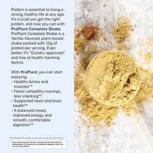 ITEM# 0149  Pro Plant Complete Shake™ High-Fiber Plant Protein Blend, 20 Servings (Watch Video)