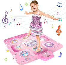 Load image into Gallery viewer, ITEM# 0196   Dance Mat - Unicorn Toy for Electronic Dance Pad with 5 Game Modes, Built-In Music, Touch Sensitive Light Up LED Musical Mat (Watch Video)
