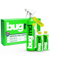 Load image into Gallery viewer, ITEM# 0170   BugMD Starter Kit - Essential Oil Pest Concentrate (2 Pack), Plant-Powered Bug Spray Quick Kills Flies, Ants, Fleas, Ticks, Roaches, Mosquitoes and More
