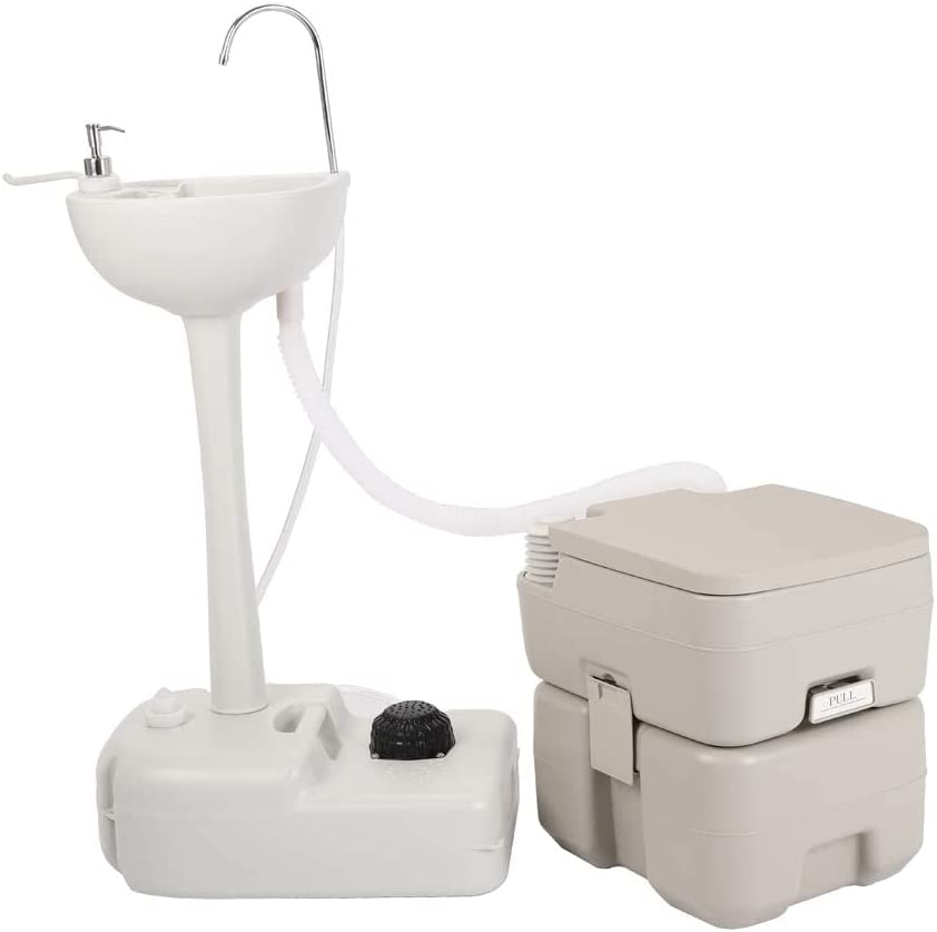 ITEM# 0073   Outdoor Garden Portable Camping Hand Sink for RV/Kitchen/Indoor/Outdoor (Watch Video)