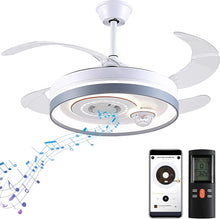 Load image into Gallery viewer, ITEM# 0141   Ceiling Fans With Lights And Remote Control, Modern Low Profile Bladeless Small Ceiling Fan, Flush Mount Enclosed Ceiling Fans (Watch Video)
