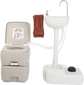 ITEM# 0073   Outdoor Garden Portable Camping Hand Sink for RV/Kitchen/Indoor/Outdoor (Watch Video)