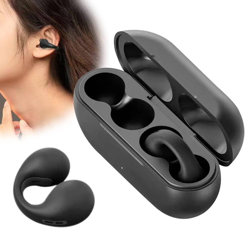 ITEM# 0171   Wireless Ear Clip Bone Conduction Headphones, Open Ear Headphones Wireless Bluetooth Earphones for Music, Phone, Running, Sports, Cycling, Driving (Watch Video)