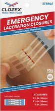 Load image into Gallery viewer, ITEM# 0210   Emergency Laceration Kit - Repair Wounds Without Stitches. FDA Cleared Skin Closure Device for a Wound Up to 1 1/2 Inches in Length. Complete Kit to Clean, Close, and Cover Wounds. (Watch Video)
