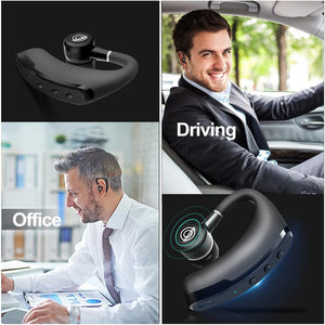 ITEM# 0163   Wireless Earbuds,25 Hours Talktime Wireless Mono Bluetooth Headset with HD Microphone CVC8.0 Bluetooth Headphone Noise Reduction 270 ° Rotatable for Working/Driving (Watch Video)