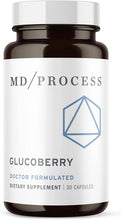 Load image into Gallery viewer, ITEM# 0158   MD Process GlucoBerry Maqui Berry Extract with Chromium Picolinate, Biotin, and Gymnema Sylvestre for Kidney Support - Doctor Formulated Dietary Supplement - 30 Capsules (Watch Video)
