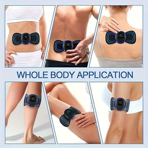 ITEM# 0191   Mini Deep Tissue Muscle Massager with 2 Replaceable Massage Pads and 18 Speed for Pain Relief and Relaxation of Arm, Leg, Foot, Shoulder, Waist (Watch Video)