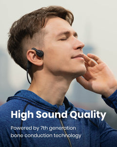 ITEM# 0131   OpenMove - Open-Ear Bluetooth Sport Headphones - Bone Conduction Wireless Earphones - Sweatproof for Running and Workouts, with Sticker Pack (Watch Video)