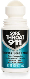 ITEM# 0139   Sore Throat 911 Relieves Sore Throat Sinus Congestion Swollen Glands Ear Ache Helps to Open and Drain Glands 0.71 Ounce (21ml) (Pack of 1) Watch Video)