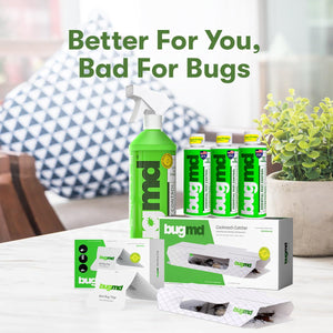 ITEM# 0170   BugMD Starter Kit - Essential Oil Pest Concentrate (2 Pack), Plant-Powered Bug Spray Quick Kills Flies, Ants, Fleas, Ticks, Roaches, Mosquitoes and More