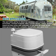 Load image into Gallery viewer, ITEM# 0071   TPS Power Sports Portable Toilet Flushing Splash-Free Dumping Camping Toilet Anti-Leak Water Pump Large Capacity Waste Tank Travel Toilet Quick and Easy Setup (Watch Video)
