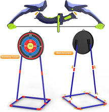 Load image into Gallery viewer, ITEM# 0200   2 Pack Bow and Arrow Set, Light Up Archery Set with 14 Suction Cup Arrows, Archery Targets Outdoor Games
