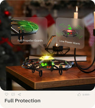 Load image into Gallery viewer, ITEM# 0205   Drone with LED, X660 Mini Quadcopter with 3D Flip, Rotary Ascent, Headless Mode, Speed Switch and Full Protection RC Helicopters UFO Toys Gifts for Beginners Adults (Watch Video)
