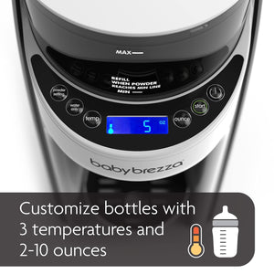 ITEM# 0080   New and Improved Baby Brezza Formula Pro Advanced Formula Dispenser Machine - Automatically Mix a Warm Formula Bottle Instantly - Easily Make Bottle with Automatic Powder Blending (Watch Video)