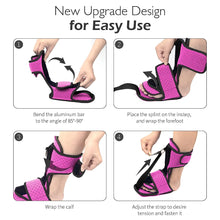 Load image into Gallery viewer, ITEM# 0176   Plantar Fasciitis Night Splint: Foot Brace with Massage Ball | Effective for Foot Pain Relief by Plantar Fasciitis Achilles Tendonitis Foot drop Flat Arch Heel Spur | Comfortable &amp; Easy Use for Women and Men (Watch Video)
