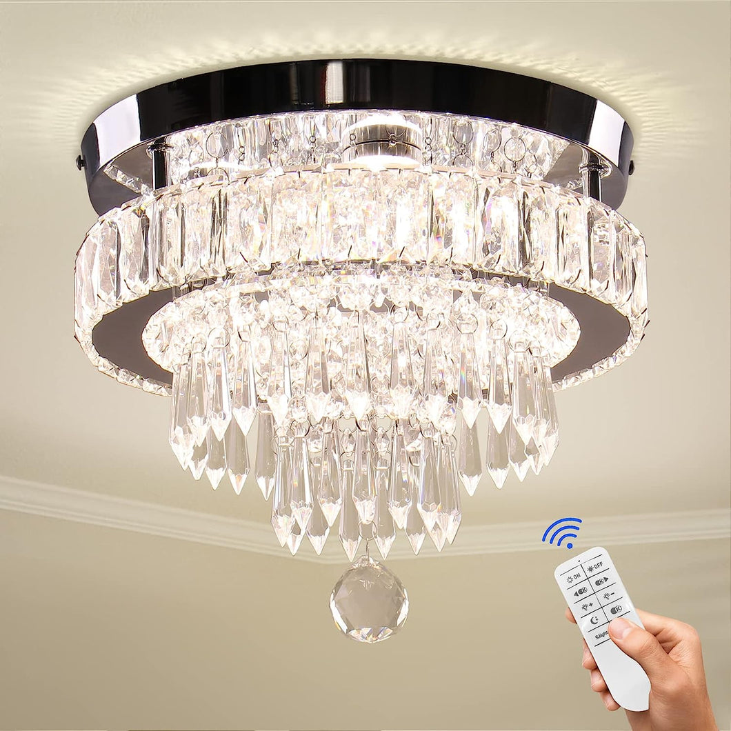 ITEM# 0180   Dimmable Crystal Chandeliers 11.8