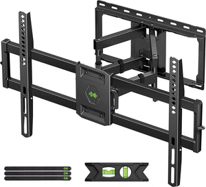 ITEM# 0126   MOUNT Full Motion TV Wall Mount for Most 47-84 inch Flat Screen/LED/4K TV, TV Mount Bracket Dual Swivel Articulating Tilt 6 Arms, Max VESA 600x400mm, Holds up to 132lbs, Fits 8” 12” 16" Wood Studs (Watch Video)