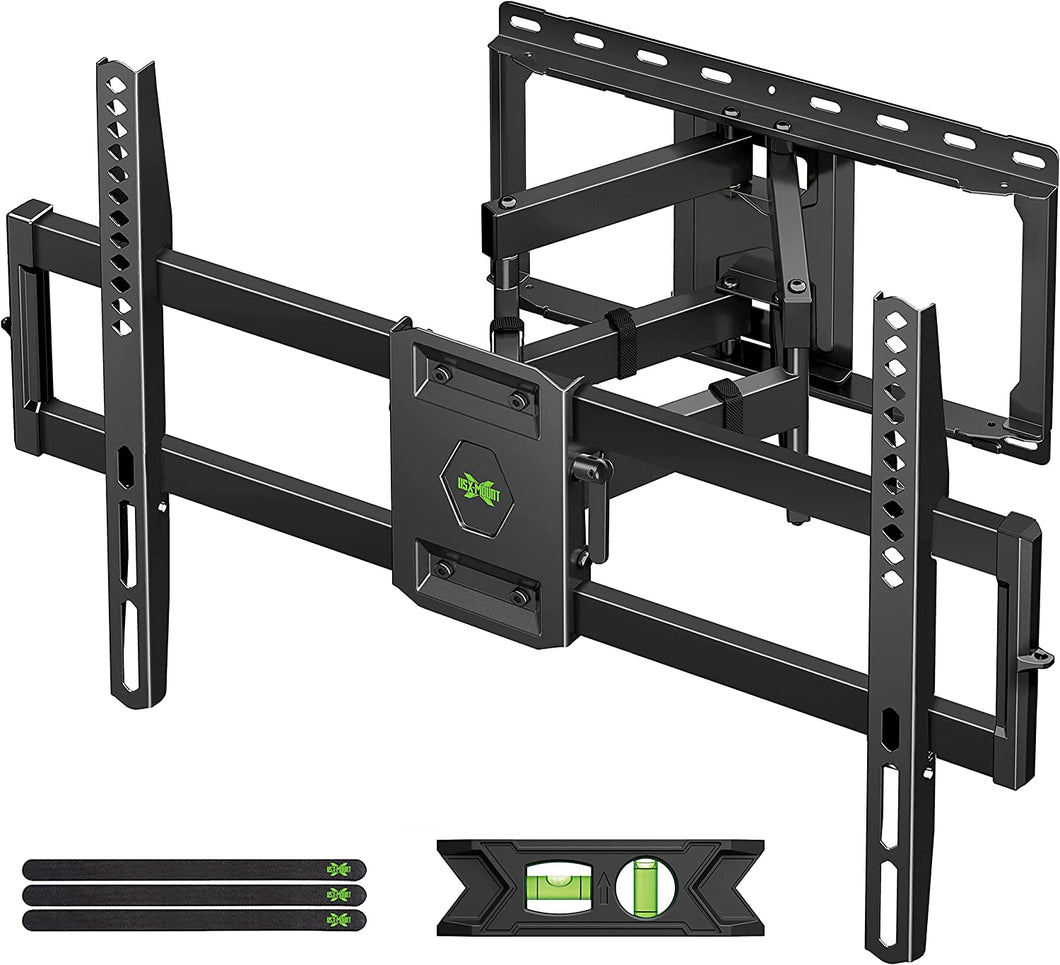ITEM# 0126   MOUNT Full Motion TV Wall Mount for Most 47-84 inch Flat Screen/LED/4K TV, TV Mount Bracket Dual Swivel Articulating Tilt 6 Arms, Max VESA 600x400mm, Holds up to 132lbs, Fits 8” 12” 16