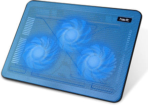 ITEM# 0127   HV-F2056 Gaming Laptop Cooling Pad - Slim USB Powered Laptop Cooler with 3 Fans and Stand for 15.6-17 Inch Laptops (Watch Video)
