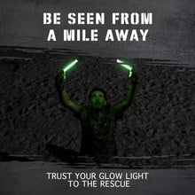 Load image into Gallery viewer, ITEM# 0220   Emergency Glow Sticks with 12 Hours Duration, Individually Wrapped Industrial Grade Glowsticks for Survival Gear, Camping Lights, Power Outages and Military Use (Watch Video)
