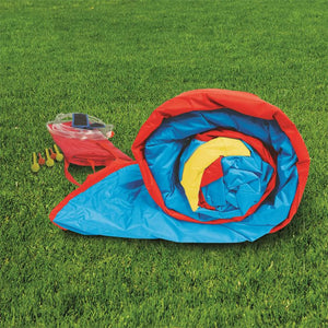 ITEM# 0187   Sidewinder Blast Water Park, Length: 15 ft, Width: 16 ft 10 in, Height: 10 ft 5 in, Inflatable Outdoor Backyard Water Slide Splash Bounce Climbing Toy, Multi (Watch Video)