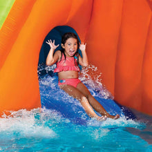 Load image into Gallery viewer, ITEM# 0187   Sidewinder Blast Water Park, Length: 15 ft, Width: 16 ft 10 in, Height: 10 ft 5 in, Inflatable Outdoor Backyard Water Slide Splash Bounce Climbing Toy, Multi (Watch Video)
