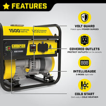 Load image into Gallery viewer, ITEM# 0223   Champion Power Equipment 200915 1500/1200-Watt Portable Generator, CARB (Watch Video)
