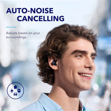 Load image into Gallery viewer, ITEM# 0135   The A40 Auto-Adjustable Active Noise Cancelling Wireless Earbuds, Reduce Noise by Up to 98%, 50H Playtime, Hi-Res Sound, Comfortable Fit, App Customization, Wireless Charge (Watch Video)
