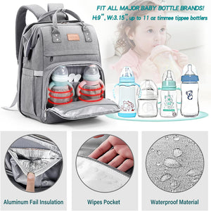 ITEM# 0001   Diaper Bag Backpack, Multifunction Large Capacity Baby Diaper Bags with Changing Station Baby Bag for Boy Girl Travel Back Pack with USB Charger for Moms And Dads (Watch Video)