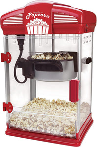 ITEM# 0119   West Bend Stir Crazy Movie Theater Popcorn Popper, Gourmet Popcorn Maker Machine with Nonstick Popcorn Kettle, Measuring Tool and Popcorn Scoop for Popcorn Machine , 4 Qt., (Watch Video)