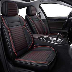 ITEM# 0042   Breathable and Waterproof Faux Leather Automotive Seat Covers for Cars SUV Pick-up Truck Sedan, Universal Anti-Slip Driver Seat Cover with Backrest (Watch Video)