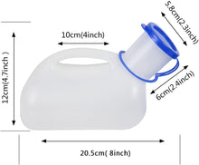 Load image into Gallery viewer, ITEM# 0020   Unisex Urinal for Car, Toilet Urinal for Men and Women, Bedpans Pee Bottle, With a Lid and Funnel, Plastic Can for Car, Old Man, Child and Diabetes for Camping Outdoor Travel (Watch Video)
