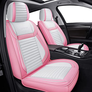 ITEM# 0042   Breathable and Waterproof Faux Leather Automotive Seat Covers for Cars SUV Pick-up Truck Sedan, Universal Anti-Slip Driver Seat Cover with Backrest (Watch Video)