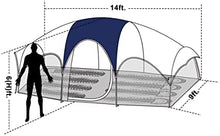 Load image into Gallery viewer, ITEM# 0056   Tent-8-Person-Camping-Tents, Waterproof Windproof Family Tent, 5 Large Mesh Windows, Double Layer, Divided Curtain for Separated Room, Portable with Carry Bag (Watch Video)
