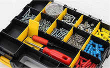 Load image into Gallery viewer, ITEM# 0097   Tools Organizer Box Small Parts Storage Box 34-Compartment Double Side Hardware Organizers with Removable Plastic Dividers for Screws, Nuts, Nails, Bolts

