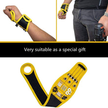 Load image into Gallery viewer, ITEM# 0105   Magnetic Wristband With Super Strong Magnets Holds Screws, Nails, Drill Bit. Unique Wrist Support Design Cool Handy Gadget Gift for Men and Women. Handyman, Electrician, Contractor (Watch Video)
