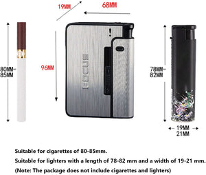 ITEM# 0008   Metal Cigarette Case 10pcs Capacity Cigarette Box Nice Gift, Silver, Black, Gold. (Watch Video)