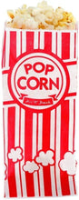 Load image into Gallery viewer, ITEM# 0118   Carnival King Paper Popcorn Bags, Red/White, 100 Count (Pack of 1) Watch Video
