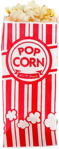 ITEM# 0118   Carnival King Paper Popcorn Bags, Red/White, 100 Count (Pack of 1) Watch Video