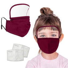 Load image into Gallery viewer, ITEM# 0019   Kids Dust Face Protections Reusable Safety Shield Bandanas With Zipper Detachable Eye Shield, Face Mouth Filter Comfortable
