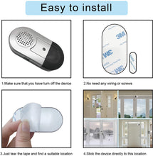 Load image into Gallery viewer, ITEM# 0063   Door And Window Alarm 5, 8, 10 Pack Alarms for Kids Safety/Home Aniti –Theft /120dB Loud Alarm with Battery Included (Watch Video)
