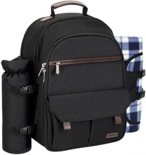 Load image into Gallery viewer, ITEM# 0026   Picnic Backpack for 4 Person with Blanket Picnic Basket Set for 2 with Insulated Cooler Wine Pouch for Family Couples (Watch Video)
