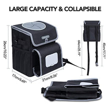 Load image into Gallery viewer, ITEM# 0054   All-in-One Cute Car Trash Can with 2 Removable Leakproof Interior Liners, Adjustable Tissue Holder &amp; Straps
