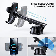 Load image into Gallery viewer, ITEM# 0047   Upgrade Car Phone Holder, [Thick Case &amp; Big Phones Friendly] Long Arm Suction Cup Phone Holder for Car Dashboard Windshield Air Vent Hands Free Clip Cell Phone Holder Compatible with All Mobile Phones (Watch Video)

