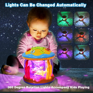 ITEM# 0074   Baby Toys 6 to 12 Months - Musical Learning Infant Toys 12-18 Months - Babies Ocean Rotating Light Up Toys for Toddlers 1 2 3+ Years Old Boys Girls Baby Gifts