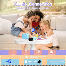 Load image into Gallery viewer, ITEM# 0094   Kids Toy Karaoke Machine, Small Portable Bluetooth Speaker with Wireless Microphone, Music MP3 Player (Watch Video)
